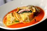 Quail raviolo