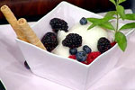 1lemon sorbet berries